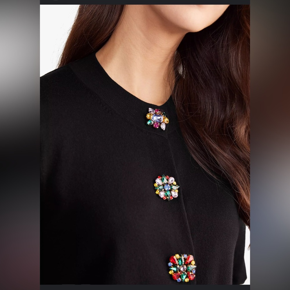 Boden  Women’s Howe Embellished Button Cardigan Wimsical Sz S
